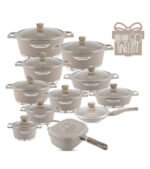 🔥Big Promotion-Cookware Set 29 Pieces Non Stick Multi Layer Granite Coating
